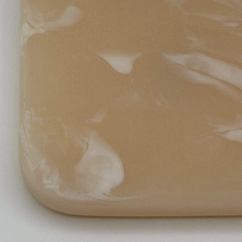 RiRiKu Resin Coasters‎ Set of 4 Square 4in Marbled New In Box
